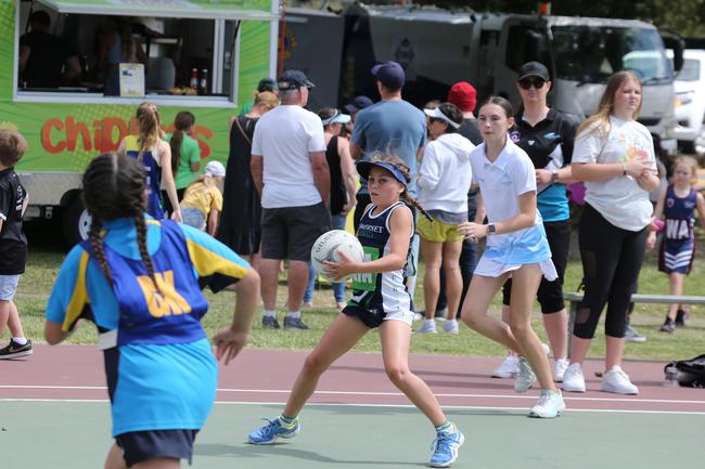 The Netball Qld Primary Schools Cup grand finals are being held at the Hinterland District Netball Association at Mudgeeraba. Picture: Mike Batterham.