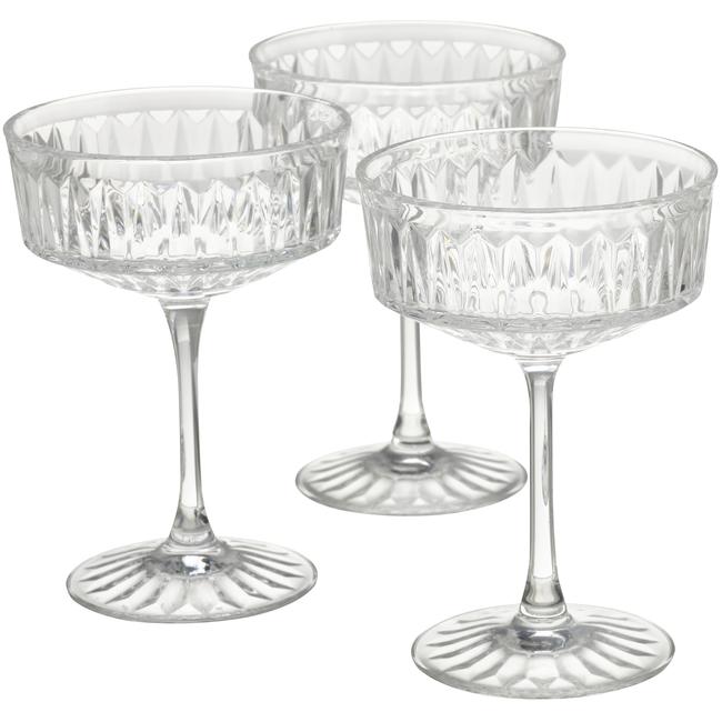 Champagne coupe glasses 4pk