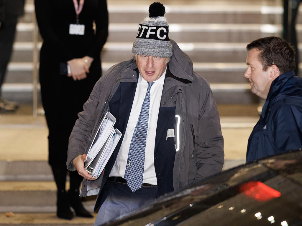 Former British Prime Minister Boris Johnson leaves after testifying at the Covid Inquiry in London, England. Picture: Getty Images