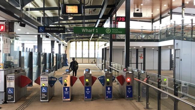 A new gangway may be needed at Manly Wharf 1 to ensure Emerald-class Generation 2 ferries can get passengers aboard at “very low tides”. Picture: Jim O'Rourke