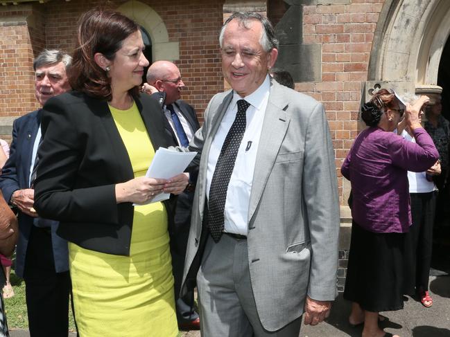 Premier Annastacia Palaszczuk with John Mickel