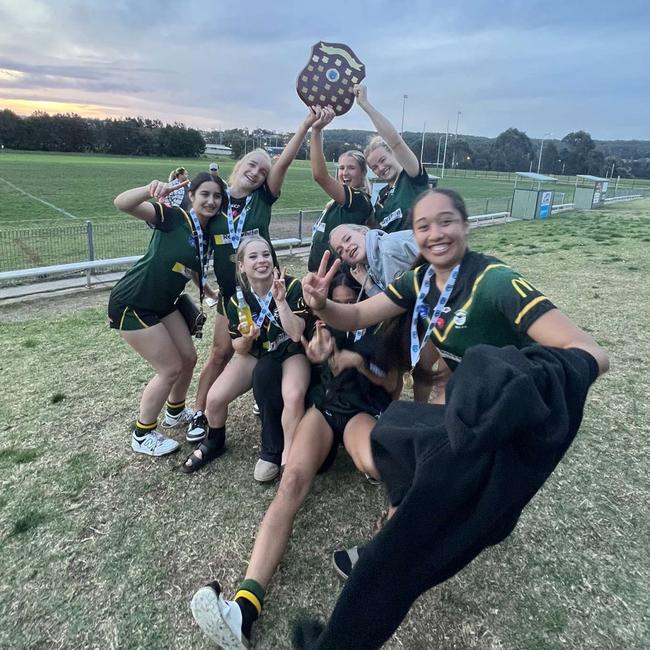 Winners are grinners. The victorious Stingrays of Shellharbour U18s team. Picture: Supplied