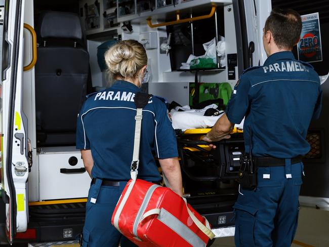 General, generic file photo of Queensland Ambulance Service advanced care paramedics responding to a medical emergency in Cairns. Picture: Brendan Radke