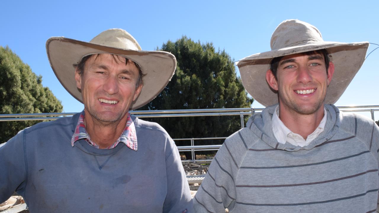 Trevor and Alan Rissmann breed drought hardy lambs. Photo: Jonno Colfs / NRM