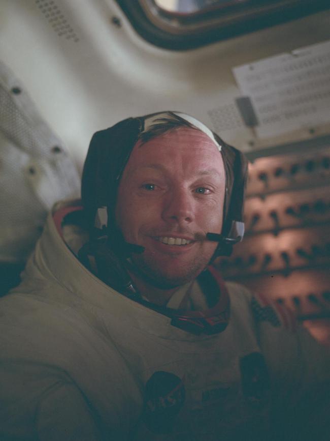 Neil Armstrong, the first man to walk on the Moon