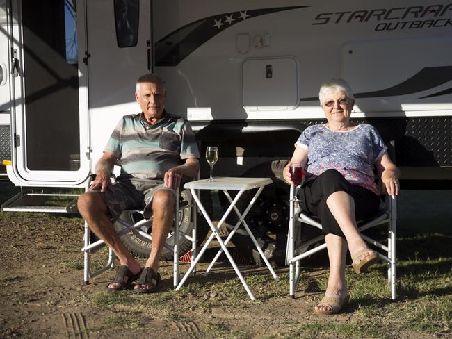 Brian and Yvonne McKenzie have used the Rockhampton free camping site a couple of times, as a stopping point while towing their caravan to Mackay.