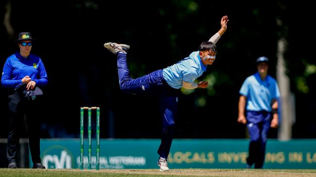 NSW Country captain Hunter Hall came up with an outstanding performance in round three of the U17 nationals. Picture: Dylan Burns