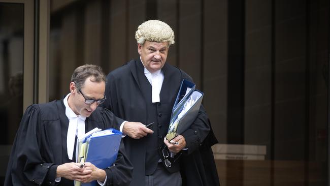 Barrister Jack Shapiro and DPP Daryl Coates at the Supreme Court of Tasmania, Hobart. Picture: Chris Kidd