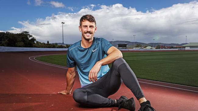 Tasmanian Stawell Gift winner Jacob Despard is back in Hobart for Sunday's Bikes and Spikes event at New Town Oval. Picture: Zak Simmonds