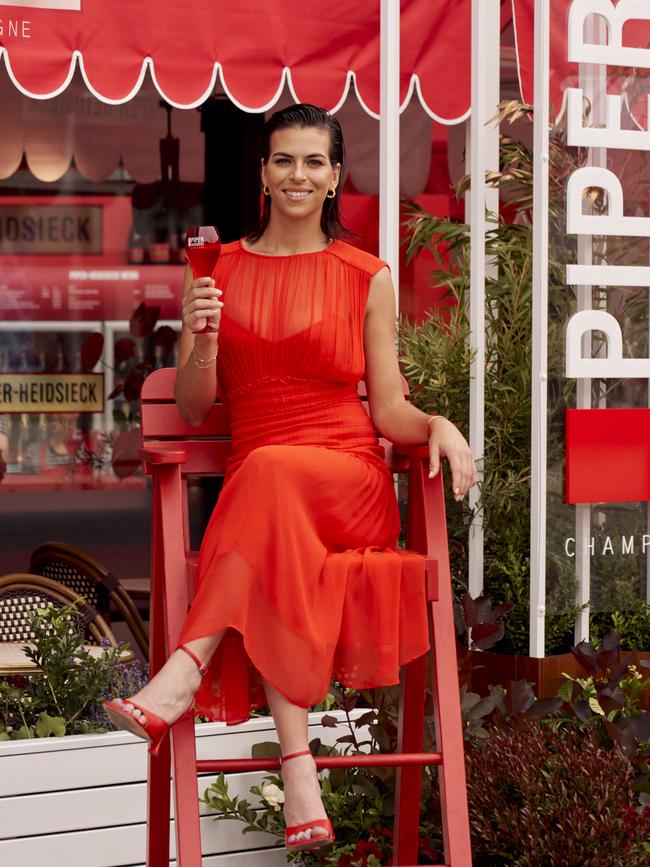 Ajla Tomljanovic is a brand ambassador for Piper-Heidsieck. Picture: Supplied