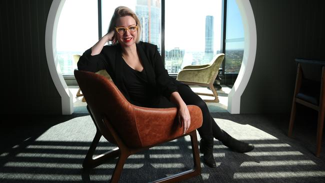 Dr Elaine Stead at her former office at Blue Sky in Brisbane. PICTURE: Lyndon Mechielsen.