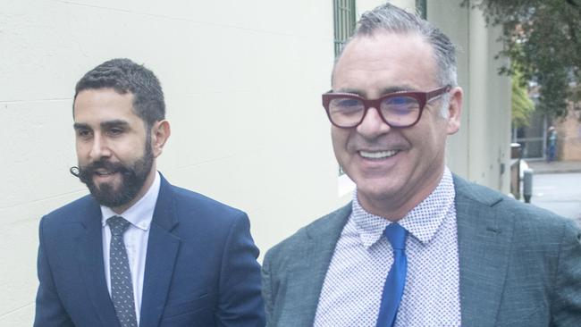 SYDNEY, AUSTRALIA. NewsWire Photos.August 15, 2024.Andrew O'Keefe (R) leaves Waverley court in Sydney.Picture: NewsWire / Jeremy Piper