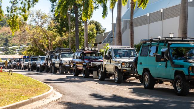 North Queensland locals rallied their LandCruisers for a cruise for Cody Wilson in a bid to bring the 18-year-old some joy as he undergoes treatment for cancer in Townsville. Picture: Brooke Pohlmann/Paddock Portraits Photography