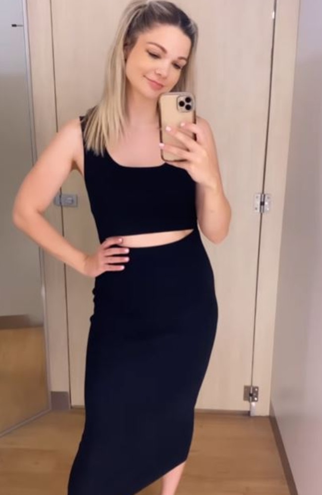 Vanessa Longmuir took to Instagram to share her take on the dress, opting for the black version of the frock. Picture: Instagram/Vanessa Longmuir