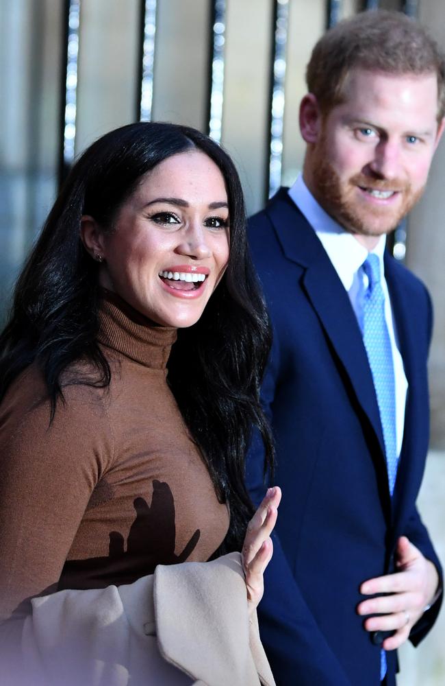 Meghan Markle and Prince Harry, pictured in London this week. Picture: Getty Images