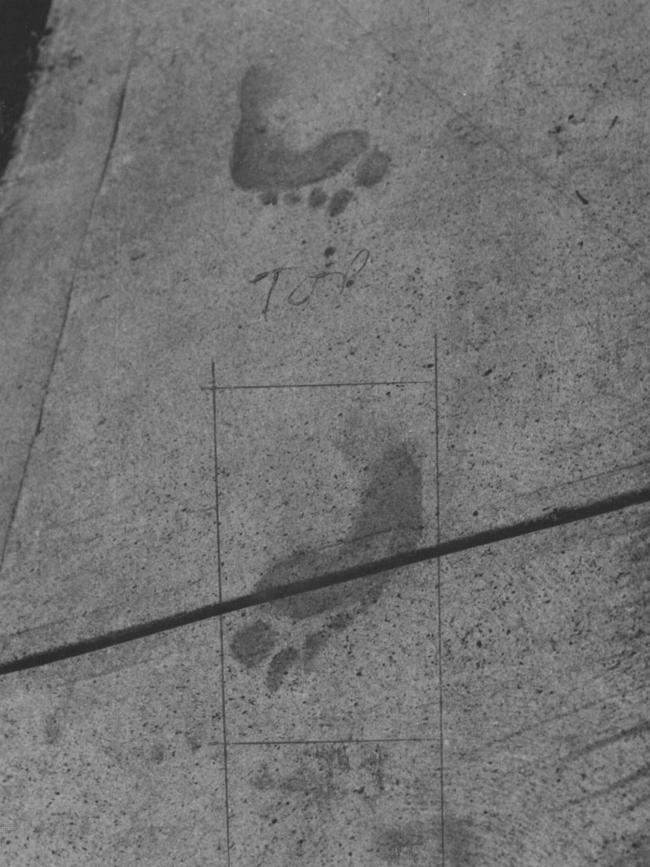 Police found footprints on the path after one Slasher attack. File picture