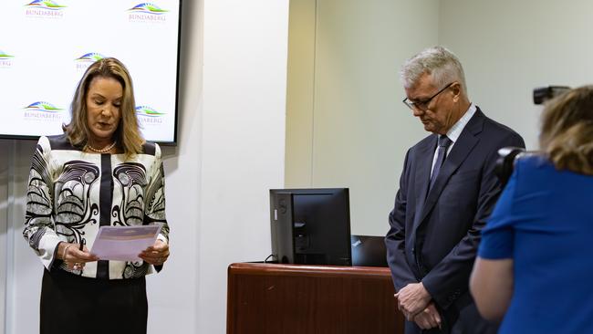 New mayor Helen Blackburn was sworn in at the 2024-2028 council declaration of office ceremony on Thursday.