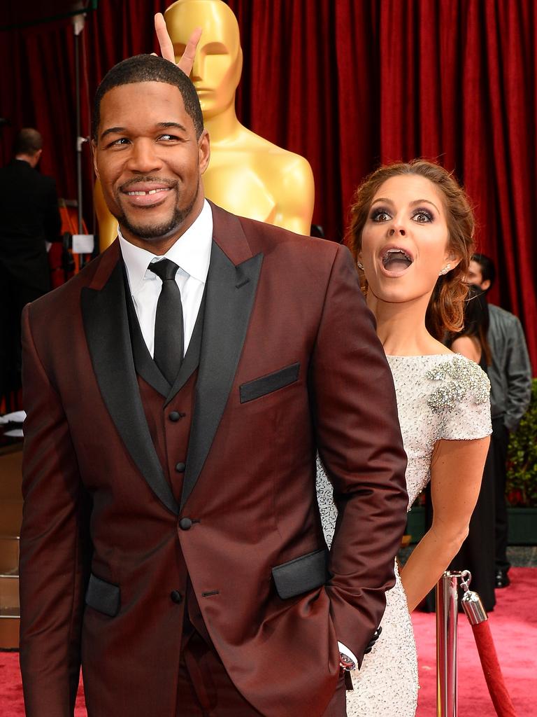 Michael Strahan and Maria Menounos attend the Oscars on March 2, 2014 in Hollywood. Picture: Getty