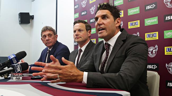 There are a number of candidates in line to replace outgoing coach Trent Barrett. Picture: Adam Yip / Manly Daily