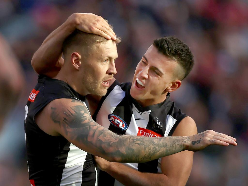 Jordan De Goey is out of Collingwood’s clash with Richmond. Picture: Michael Klein