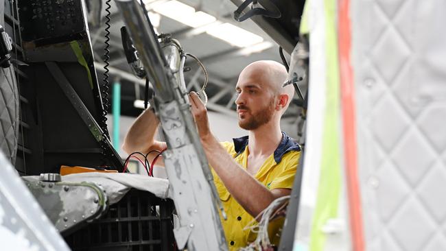 A dedicated aeromedical and emergency facility plus a helicopter precinct are among a pipeline of works at Cairns Airport that are expected to fuel jobs growth. Picture: Emily Barker