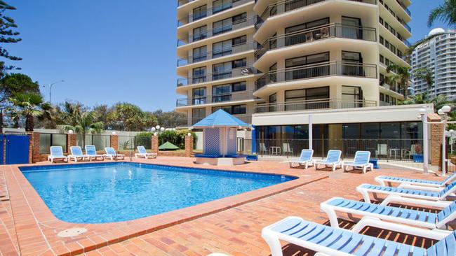 A pool at the Imperial Surf building on The Esplanade.