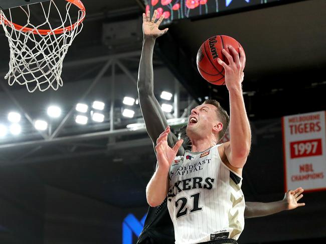 Daniel Johnson had 16 points in his milestone game, but it was a rare inefficient night. Picture: Getty Images