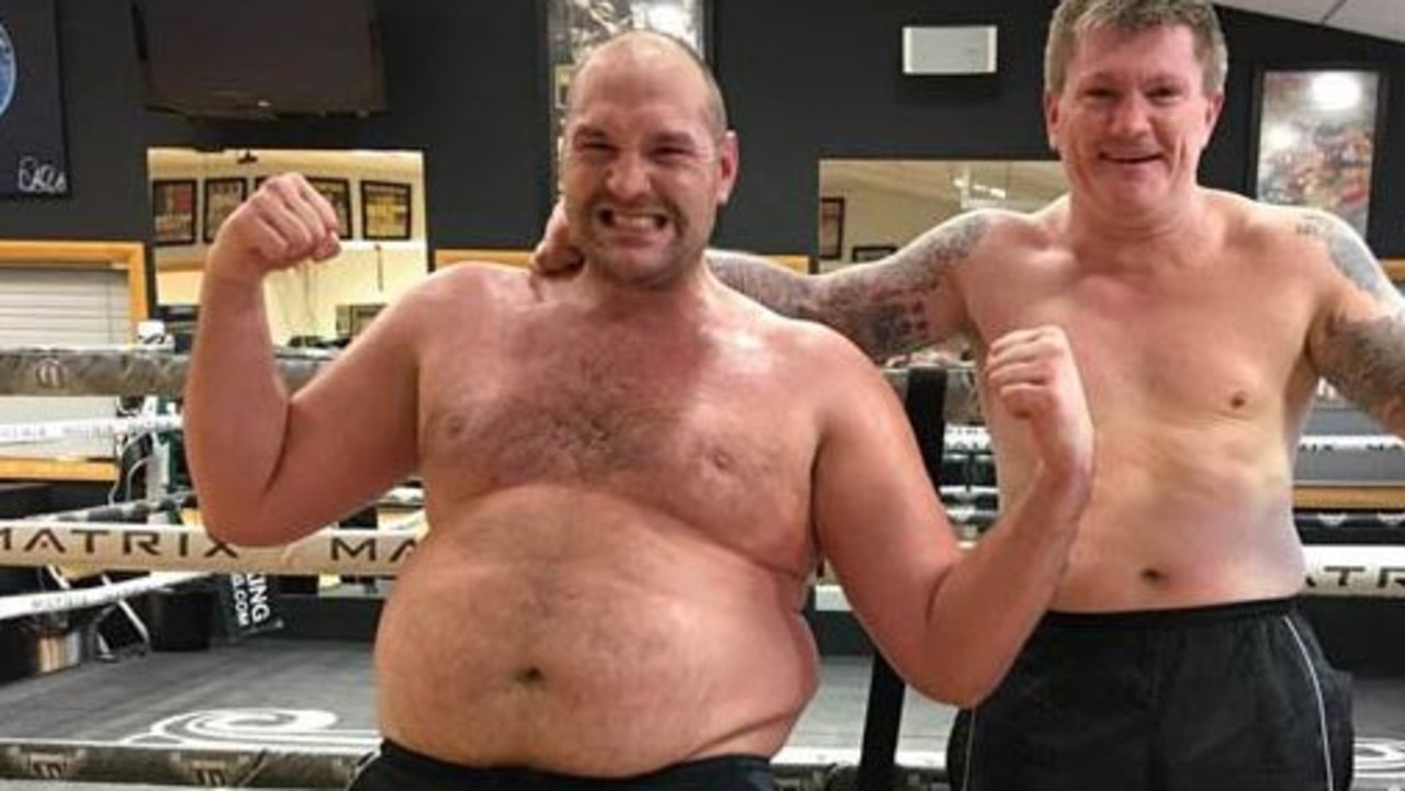 Tyson Fury edged close to 400 pounds.