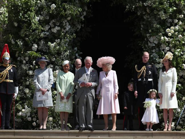 The royal family outside the church. Picture: Jane Barlow — WPA Pool/Getty Images.