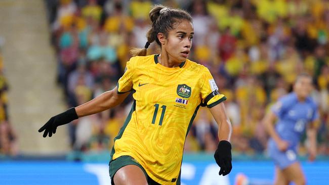 Mary Fowler of Australia in action during the FIFA Women's World Cup