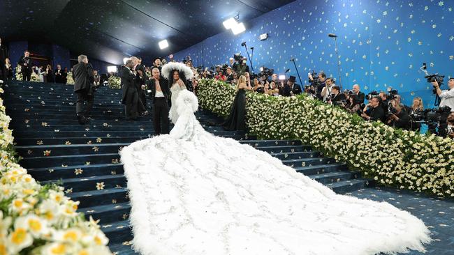 Diana Ross's royal entrance is one to be remembered, marking her first appearance since 2003. Seen accompanied by her son Evan Ross. Picture: Getty