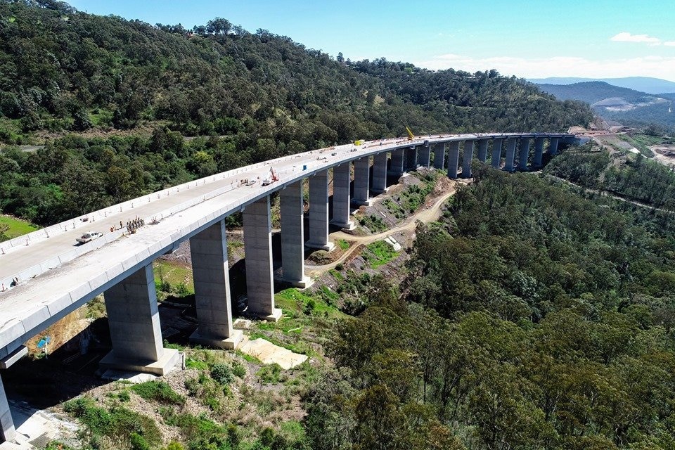 The Toowoomba Second Range Crossing project has been recognised nationally as one of the best construction projects. Picture: Nexus