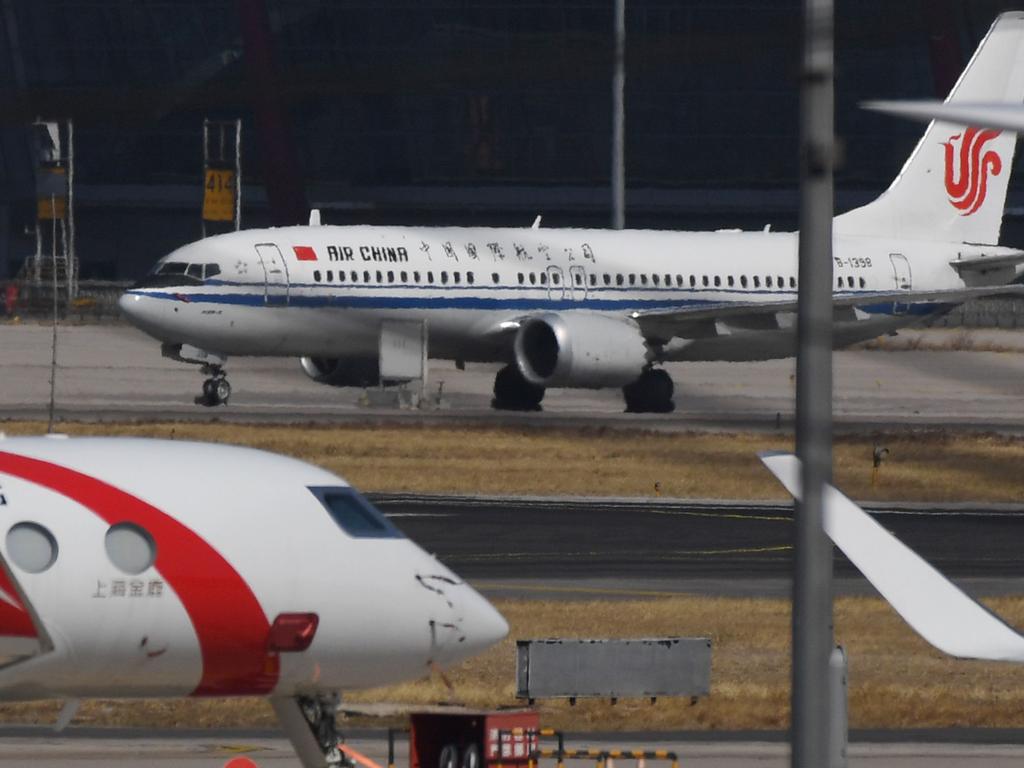 China ordered domestic airlines to suspend commercial operation of the Boeing 737 MAX 8, citing the Ethiopian Airlines crash as Boeing shares tumbled. Picture: AFP