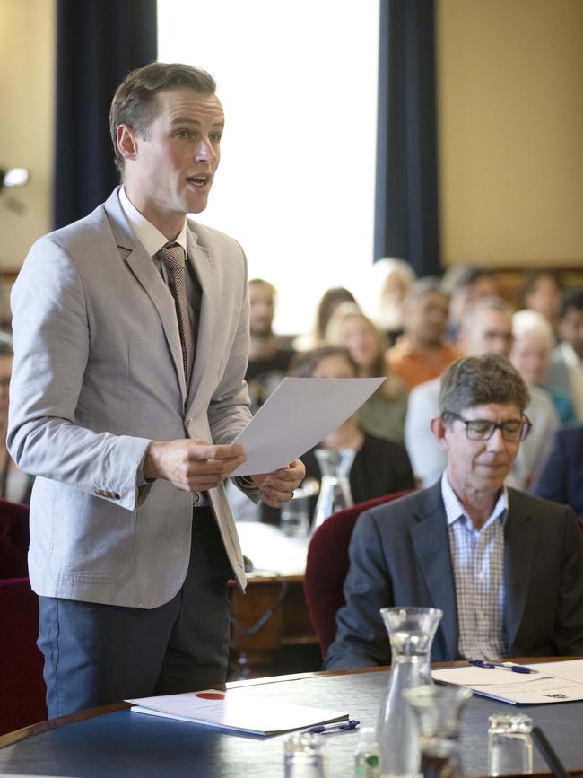 City of Hobart Councillors, Ryan Posselt. Picture: Chris Kidd