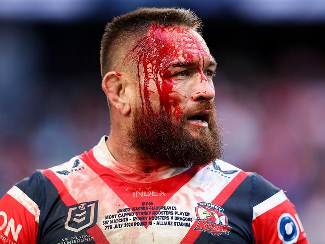 Jared Waerea-Hargreaves was sent to the bin during his milestone game for the club. Picture: NRL Photos