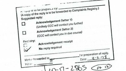 A letter from the CCC says no reply was required after calls for the watchdog to investigate claims of misconduct at Logan council about phone records.