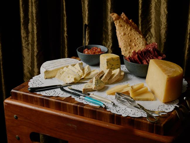 Chef Joe Vargetto’s cheese trolley was a gift from his late mother. Picture: Kristoffer Paulsen.