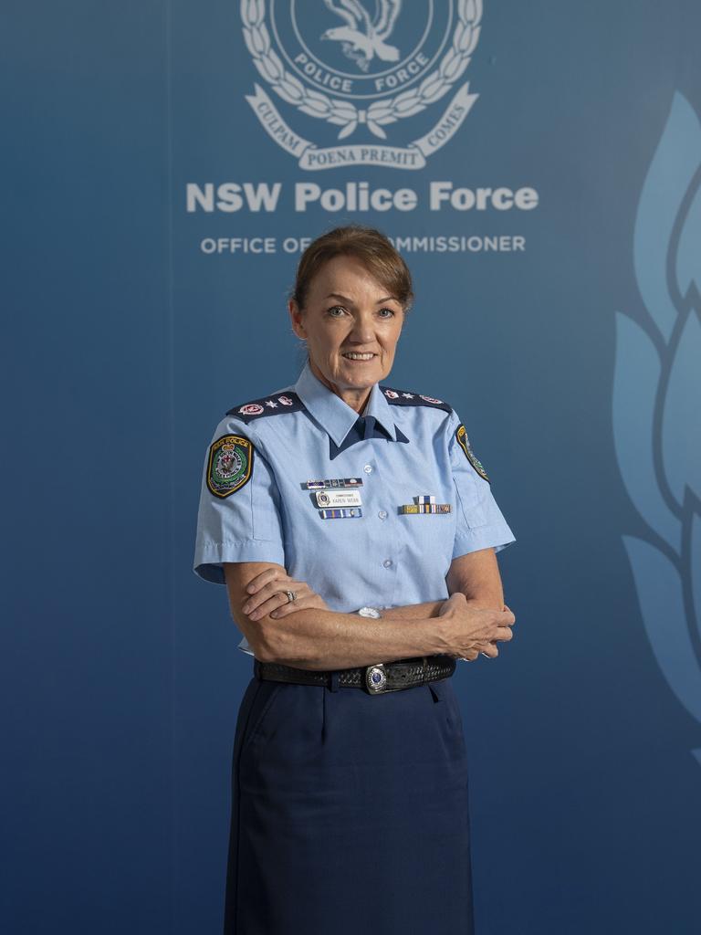 NSW Police Commissioner in her last day on the job before retirement. Photographed at Elizabeth St, HQ. NewsWire / Simon Bullard.