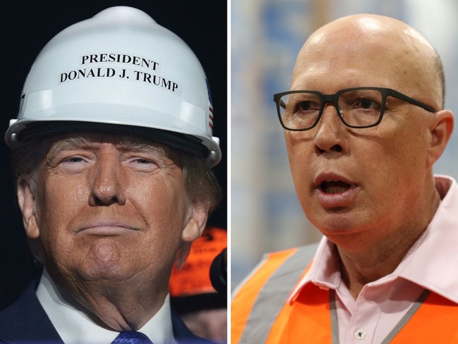 US president-elect Donald Trump and Opposition Leader Peter Dutton