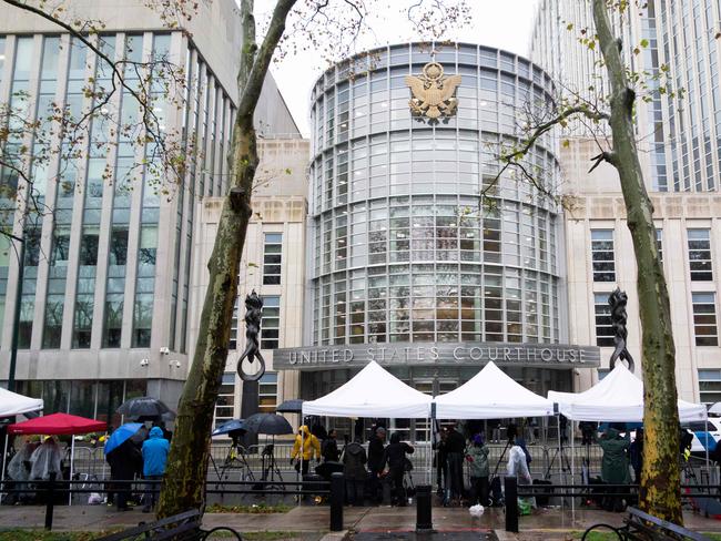 The trial is being held at the  Brooklyn Federal Courthouse. Picture: AFP