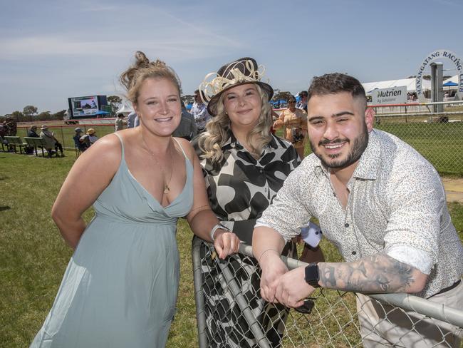 Jordyn Taylor, Katie Warren, Bobby Grover 2024 Manangatang Cup. Picture: Noel Fisher