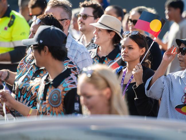 NAIDOC march, 2024. The theme this year is 'Keep the fire burning: Blak, loud and proud'. Picture: Pema Tamang Pakhrin