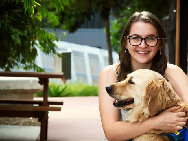 Erin Condrin and Lacey from Canine Helpers. Photo: Supplied