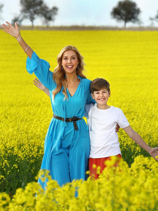 Getaway presenter Catriona Rowntree (pictured with her son Charlie) has high praise for Stephanie Trethewey’s new book, Motherland, and also shares her own personal story of falling in love with a farmer and living on a farm in one chapter of the book. Picture: Alison Wynd