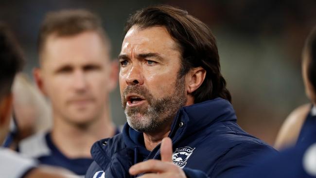 Chris Scott is looking forward to facing the Bulldogs. Picture: Dylan Burns/AFL Photos via Getty Images