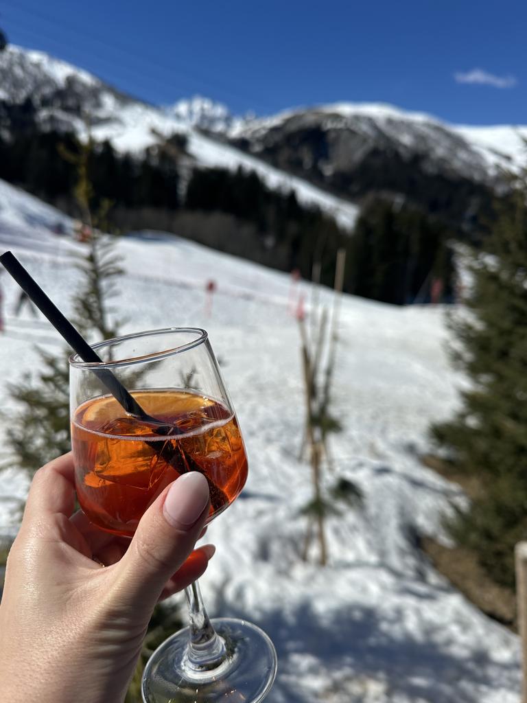 Cocktails on the balcony are a must. Picture: Bronte Coy