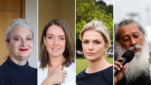 (L-R): Labor candidate Margaret Merton, Liberal candidate Kellie Sloane, Independent candidate Karen Freyer, Waverley Councillor and Greens Candidate Dominic WY Kanak.