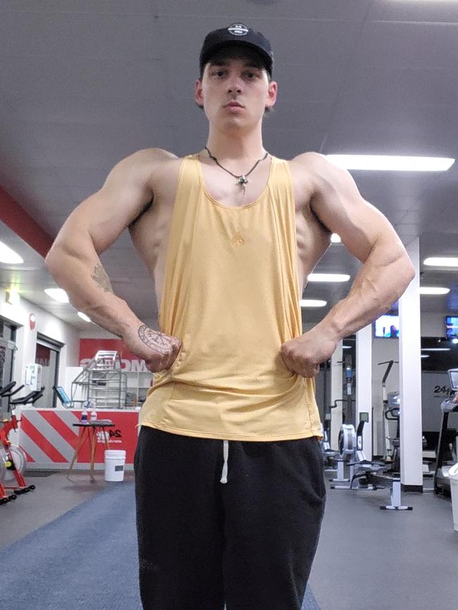 Jeht Branstone is gearing up for his first bodybuilding competition in October. Picture: Supplied