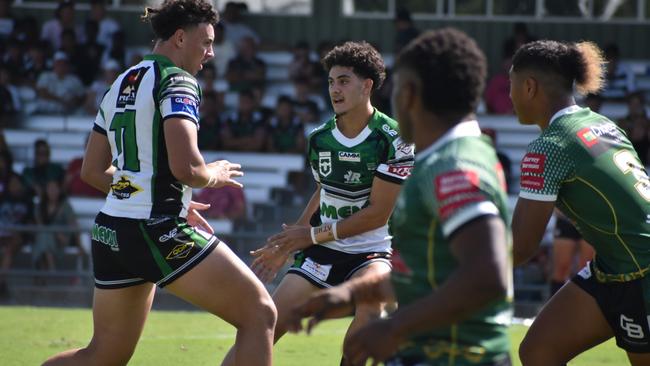 Meninga Cup semi-final action between the Ipswich Jets and Townsville Blackhawks. Saturday April 15, 2023.