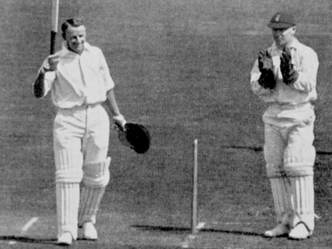 Don Bradman announced himself at the 1930 Ashes and England responded with Bodyline. Picture: S&G/PA Images via Getty Images